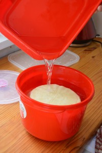 Brining The Pressed Curd